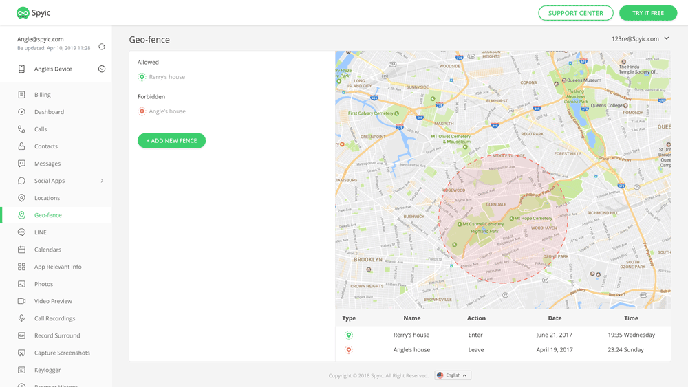 geofence alert